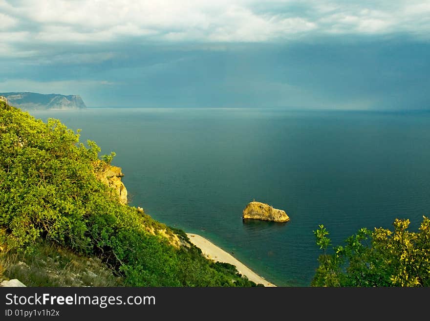 Mountains and Black Sea