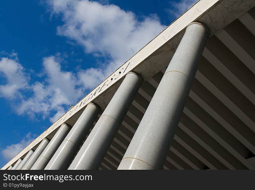 The beatiful bulding at Eur: Palace of congress - Rome / Italy