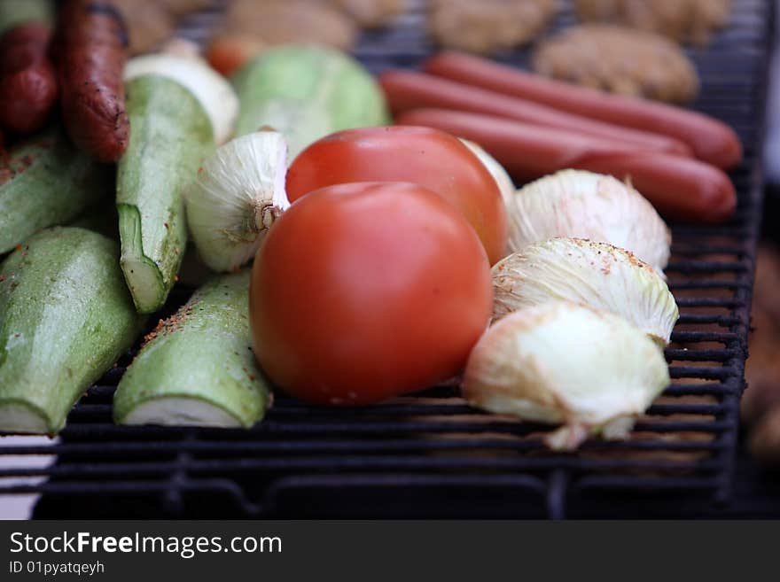 Veggies on Grill