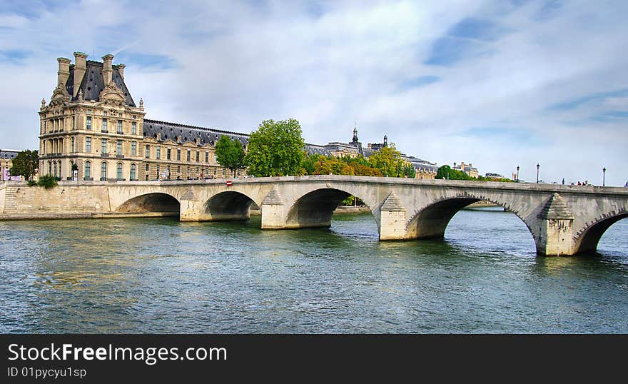 Parisian pictures series- Louvre from river side