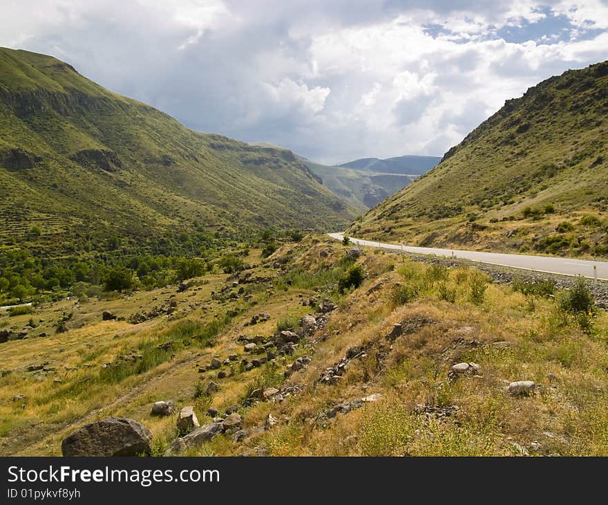 Mountain empty route