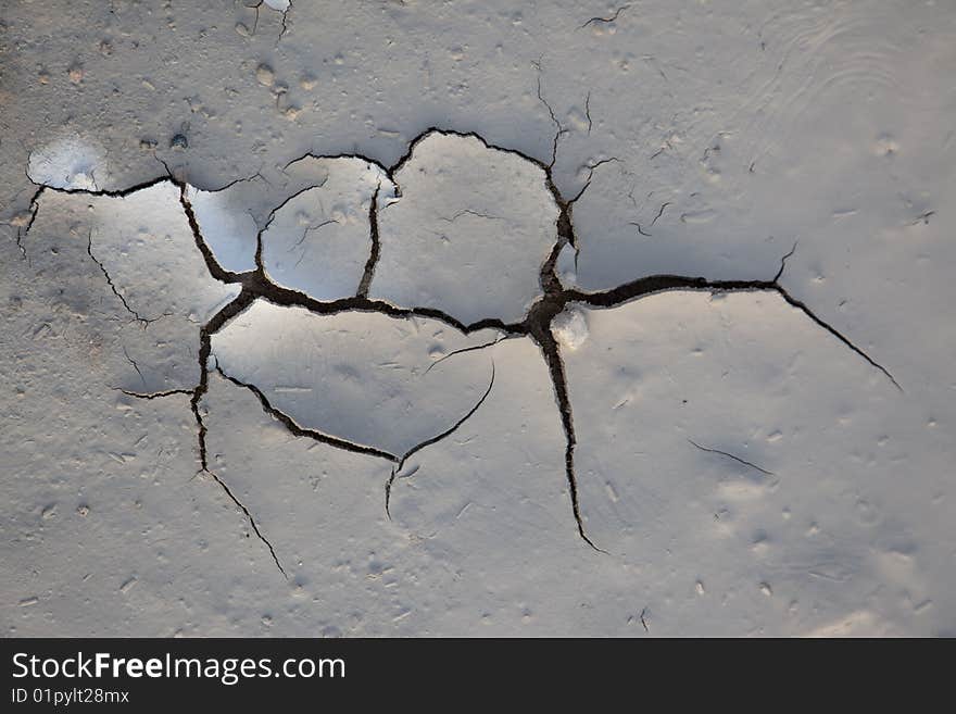 Dry earth with many cracks. Dry earth with many cracks