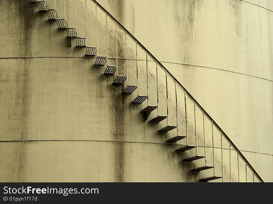 The stairs coming to the sky