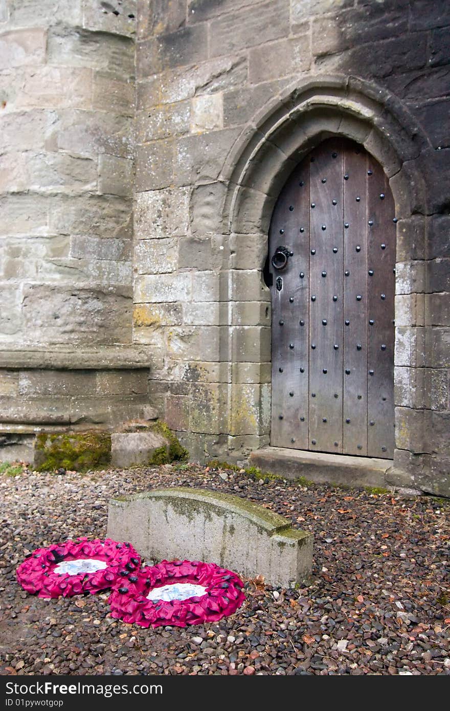 Church entrance doors