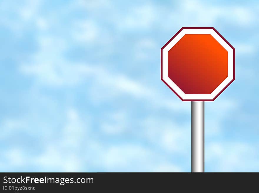 Blank road sign for your own text