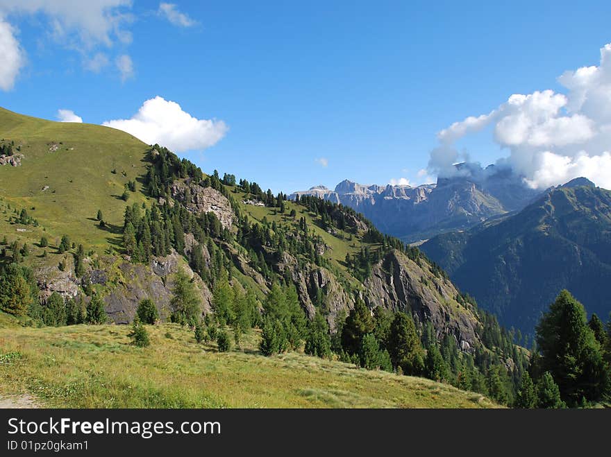 Dolomiti mountains in Italy. panorama