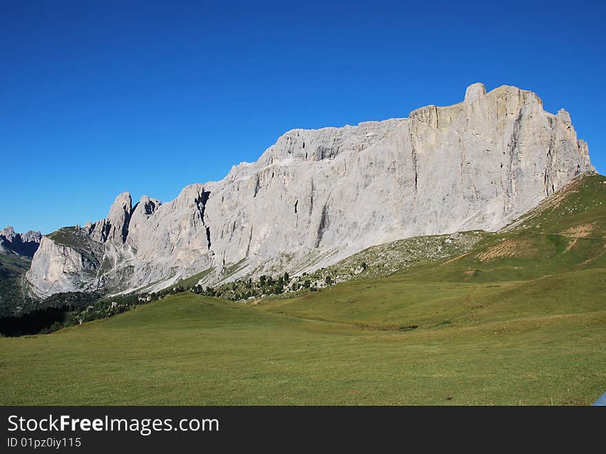 Dolomiti mountains in Italy. panorama