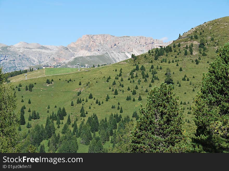 Dolomiti mountains in Italy. panorama