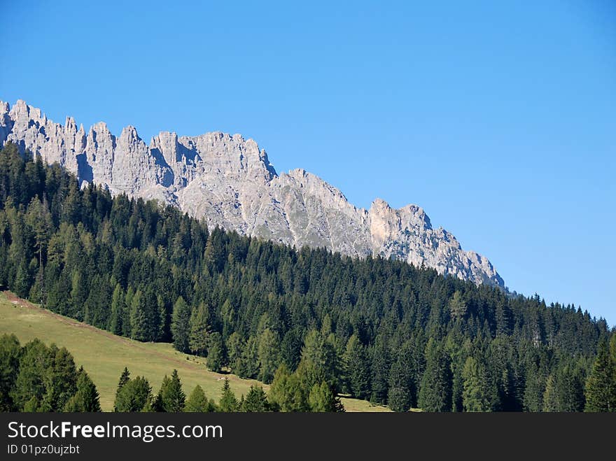 Dolomiti mountains in Italy. panorama