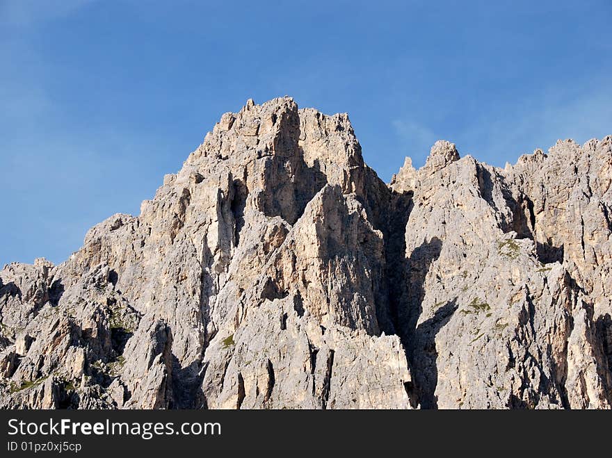 Dolomiti mountains in Italy. peak