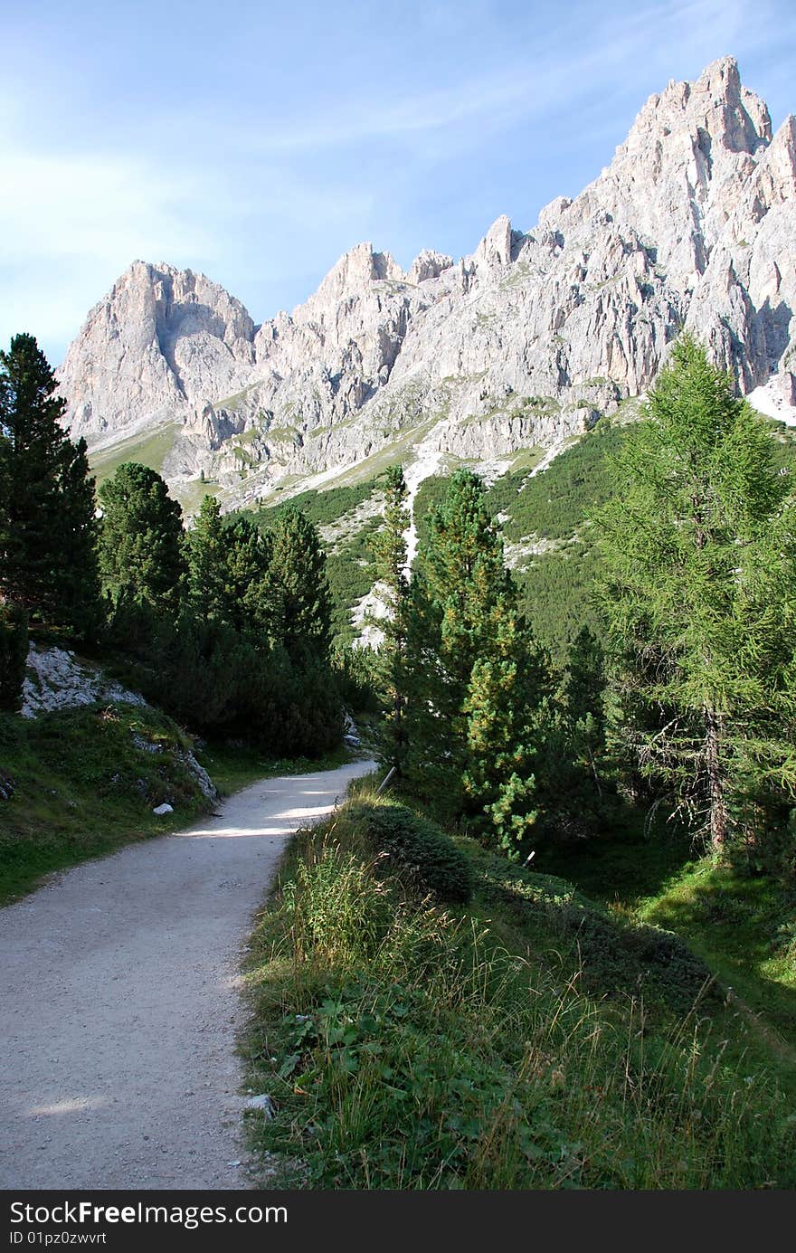 Dolomiti mountains in Italy. panorama