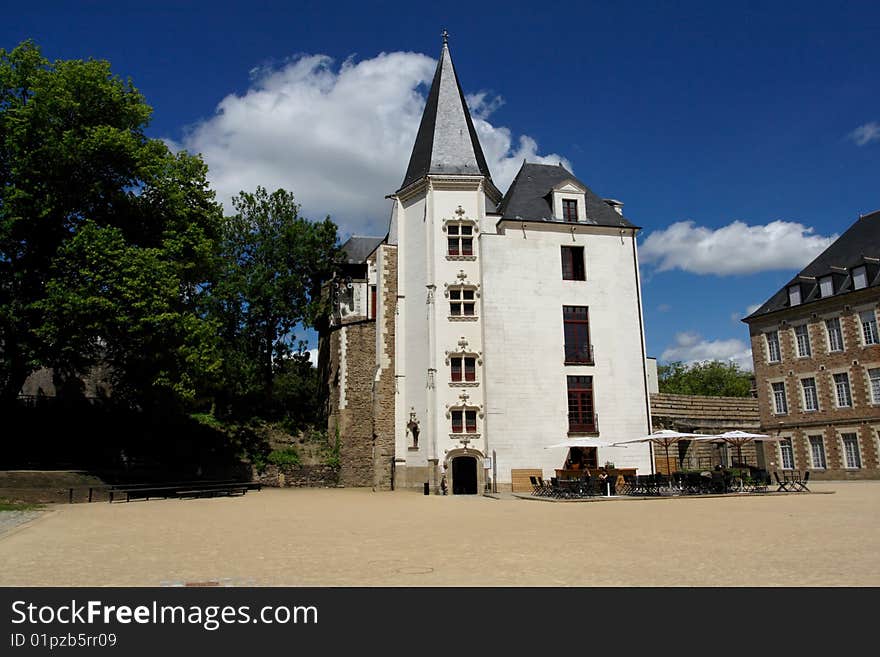 Castle in the city of Nantes. Castle in the city of Nantes