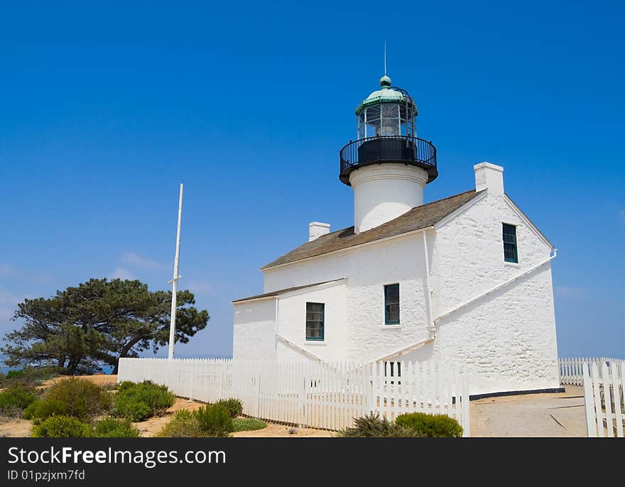 Point Loma Lighthouse in Cabrillo National Park San Diego California