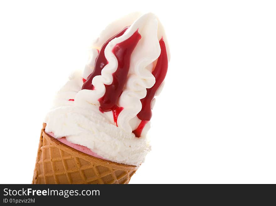 Icecream isolated on a white background