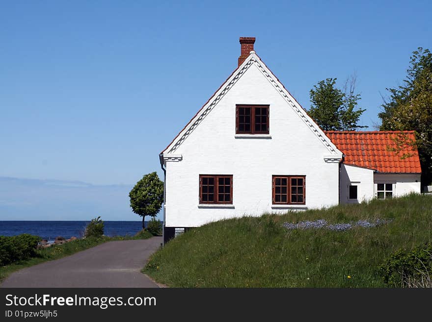 Nice white house at the sea. Nice white house at the sea