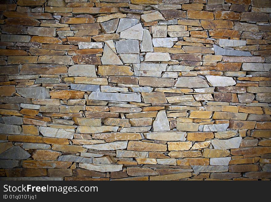 Stone wall in different tones