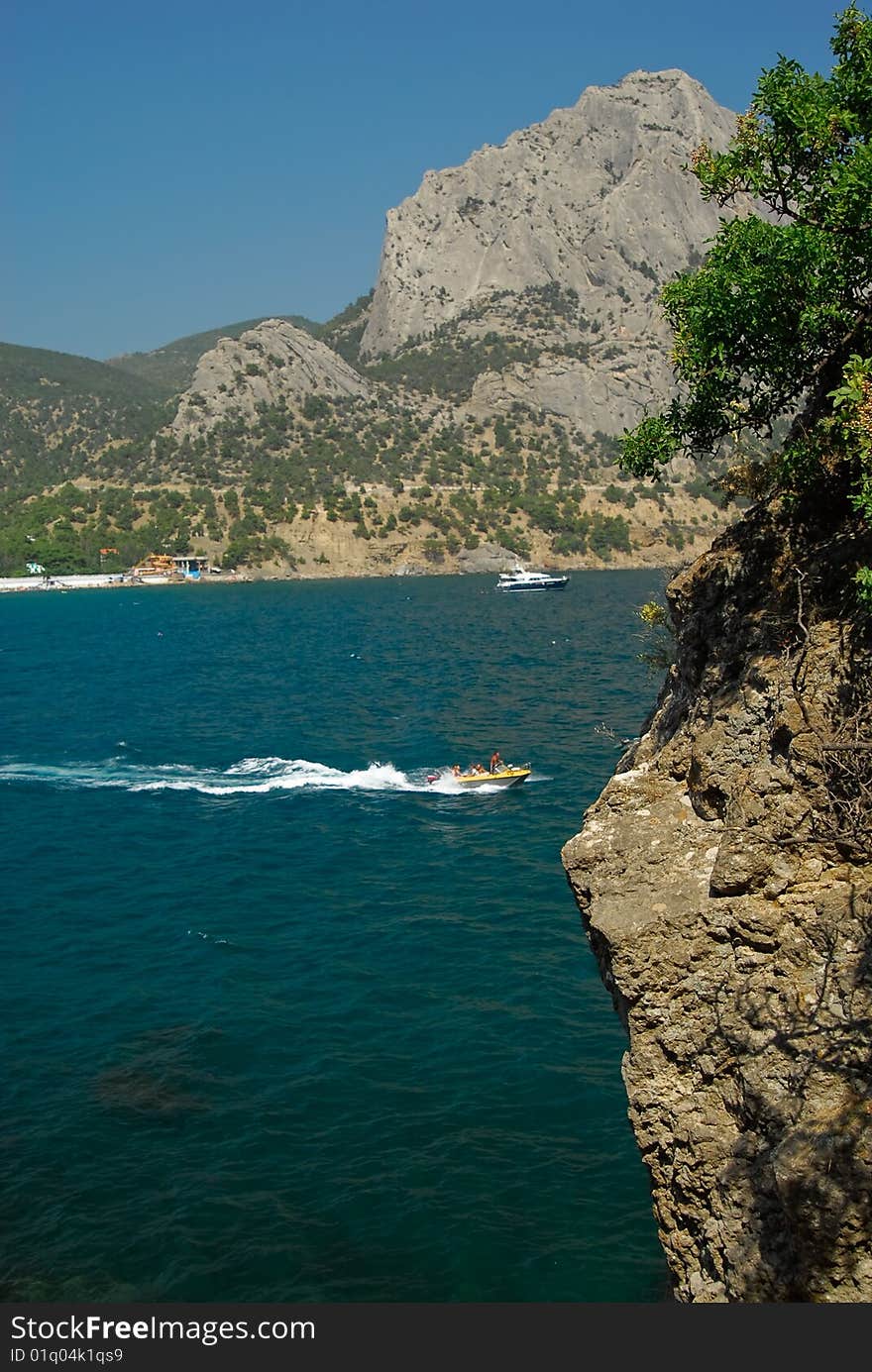 Mount Falcon, near Sudak, over the sea