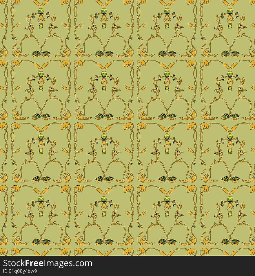 Traditional Floral Wallpaper