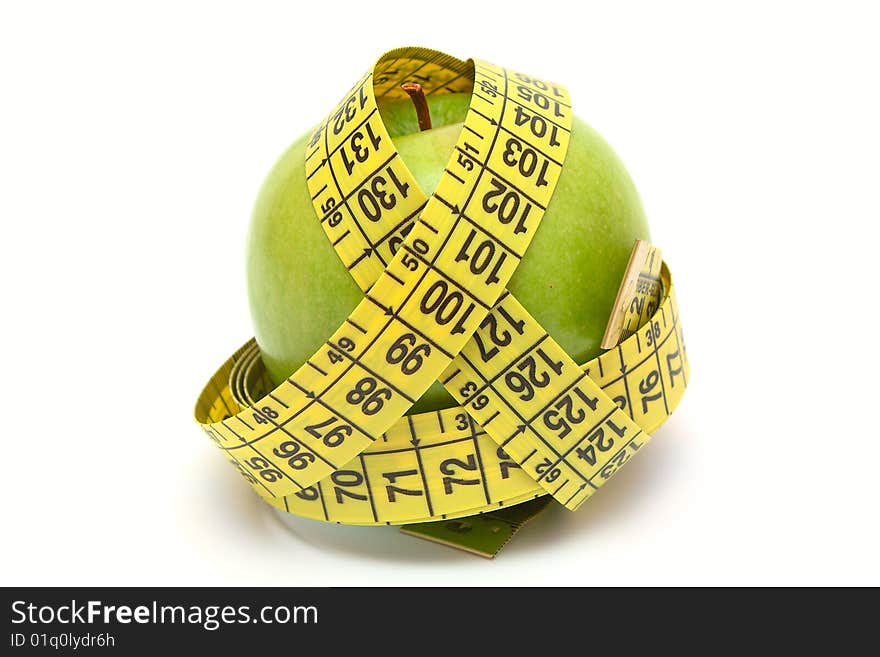 Apple With Measure Tape