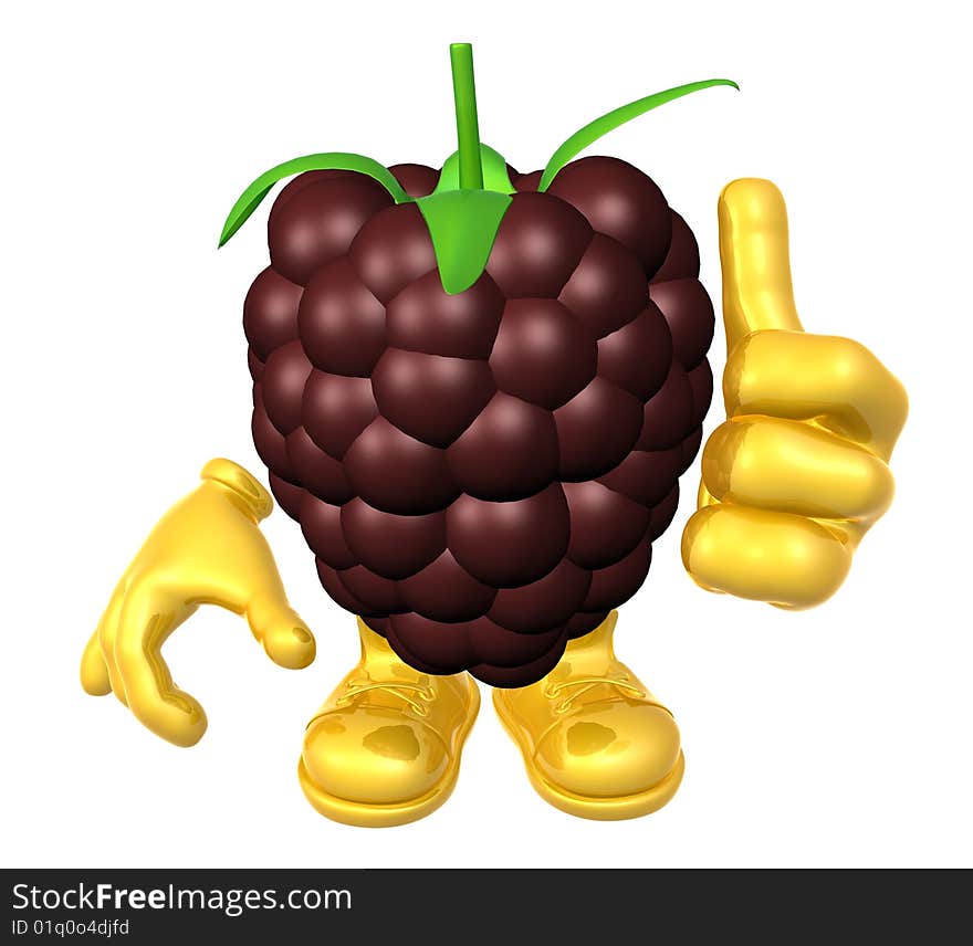 Mister fruit character