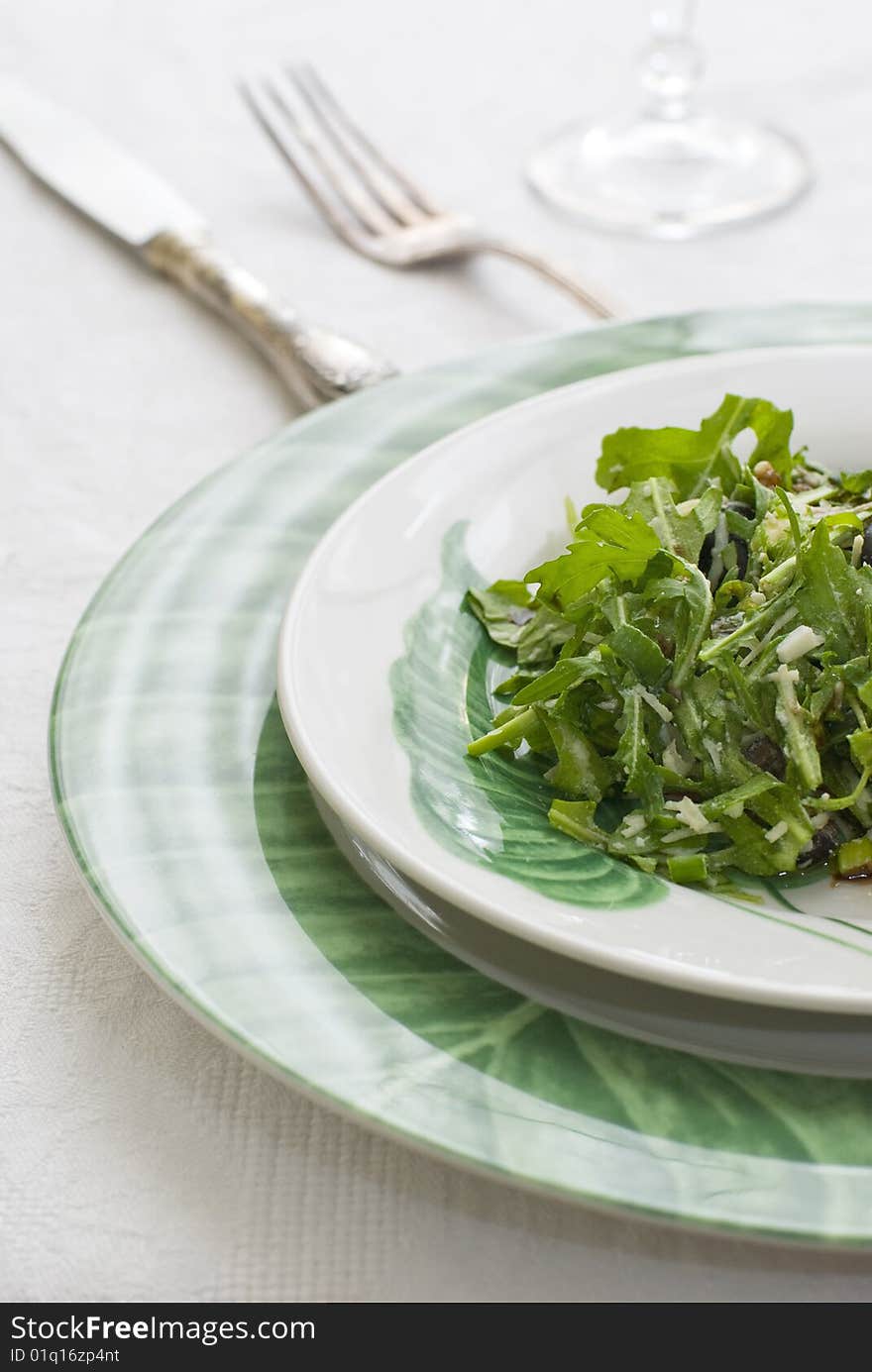 Plate Of Green Salad