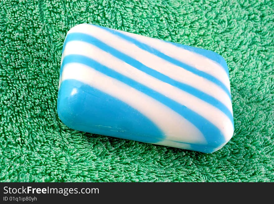 Blue soap