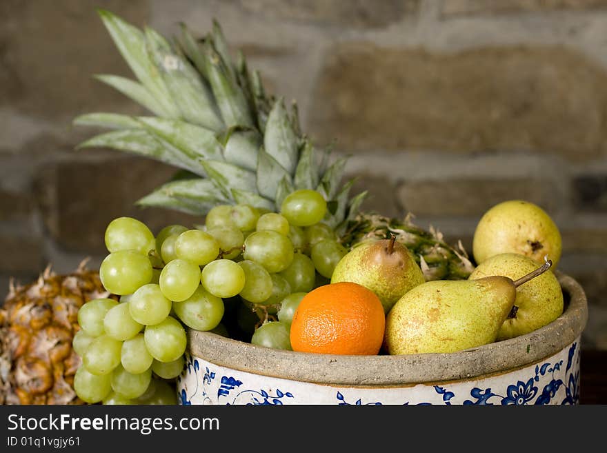 Basket full of fruits