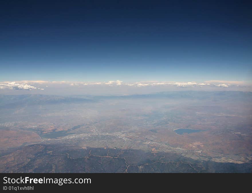 An aerial view of the rocky mountains. An aerial view of the rocky mountains