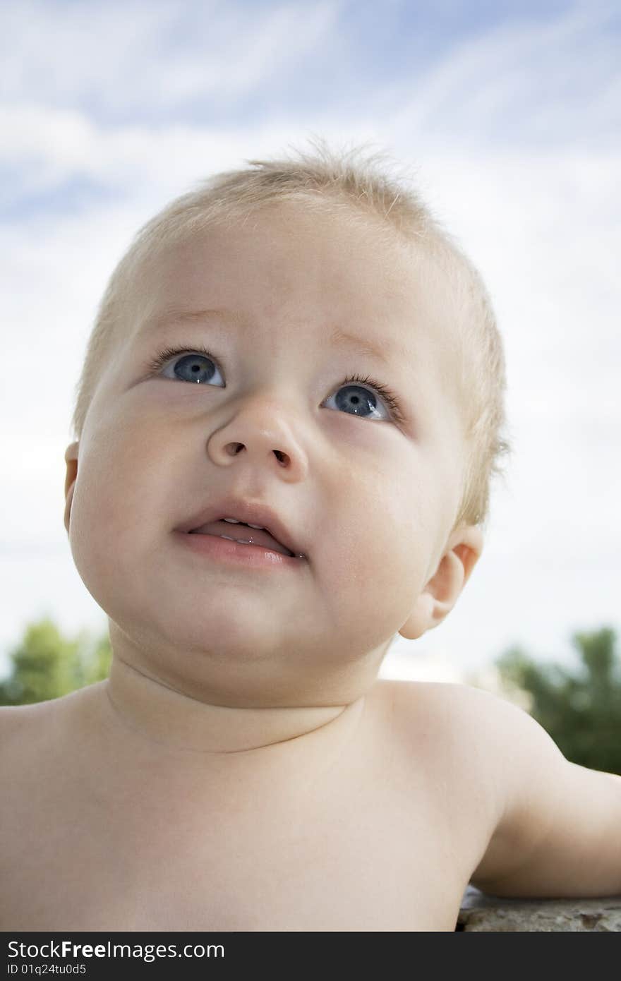 Happy baby-boy