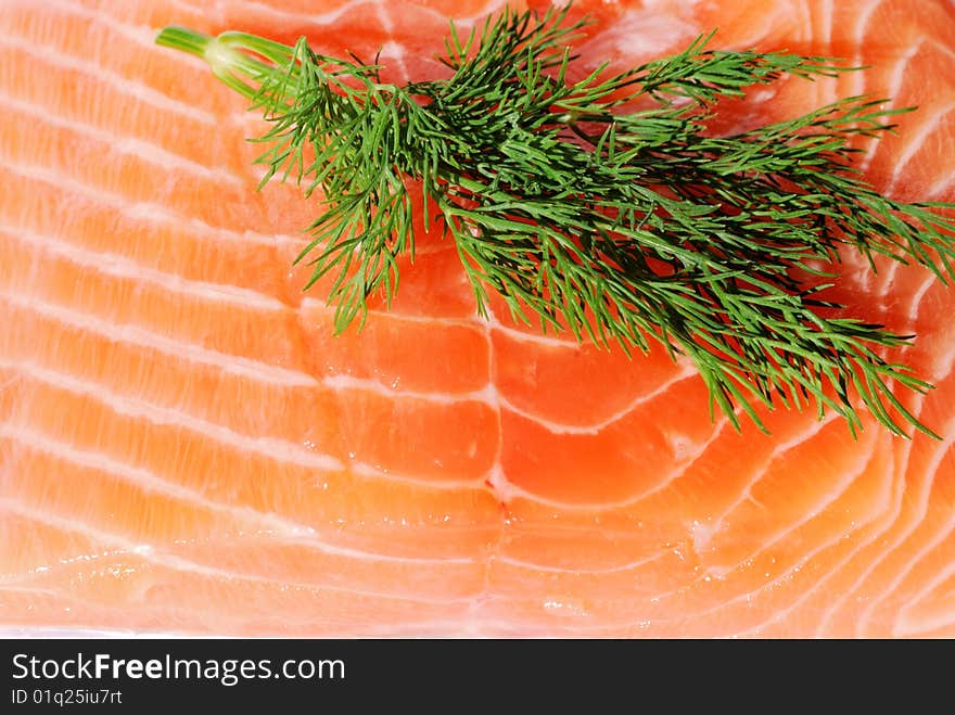 Salmon with dill