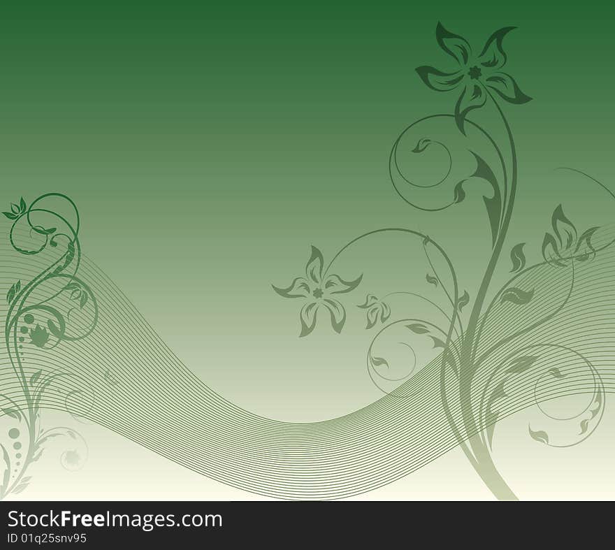 Spring floral card. 
vector illustration.