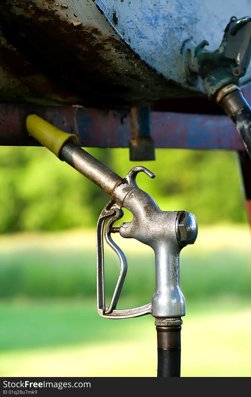 Nozzle from an old gas pump