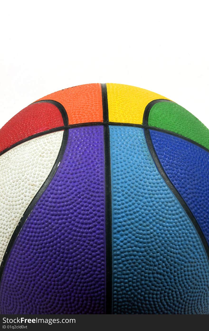 Basketball ball of many colors