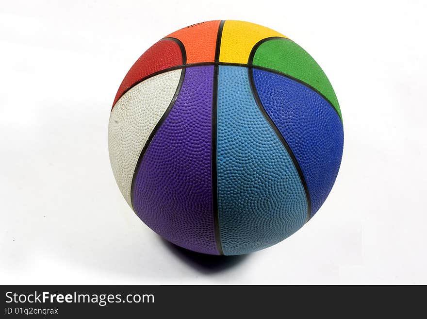 Basketball ball of many colors