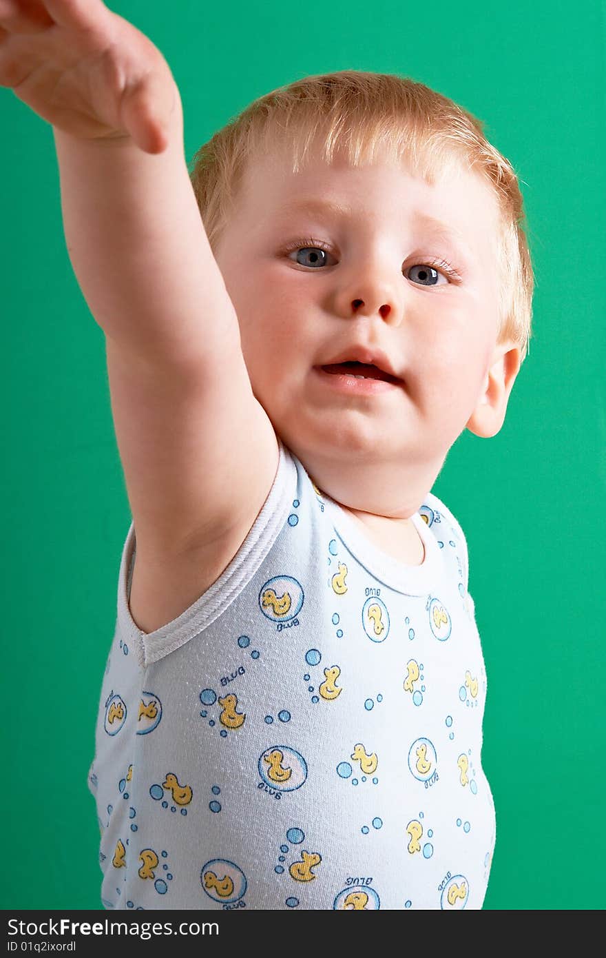 Portrait of the blond little boy on a background. Portrait of the blond little boy on a background