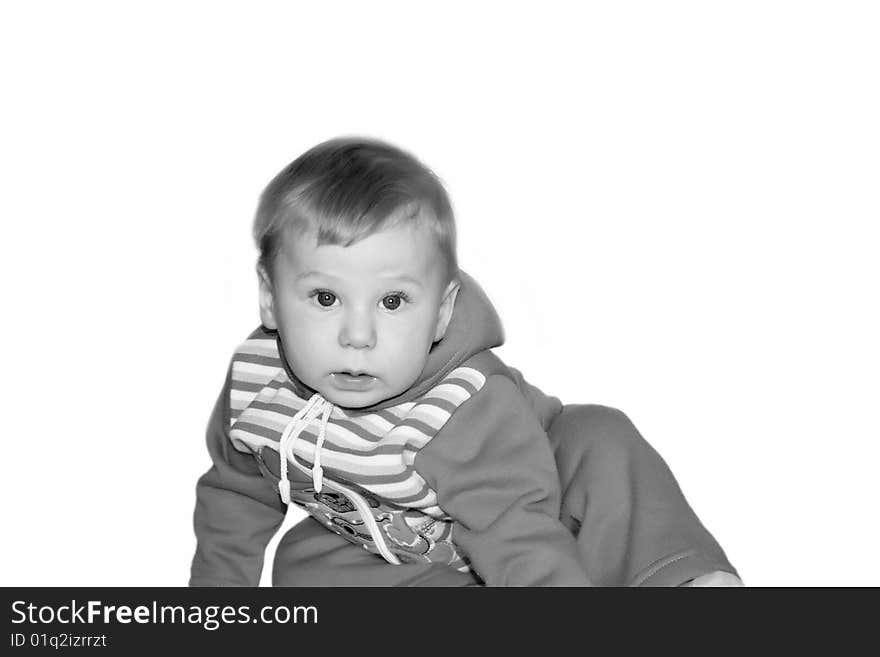 Portrait of the blond little boy on a background. Portrait of the blond little boy on a background