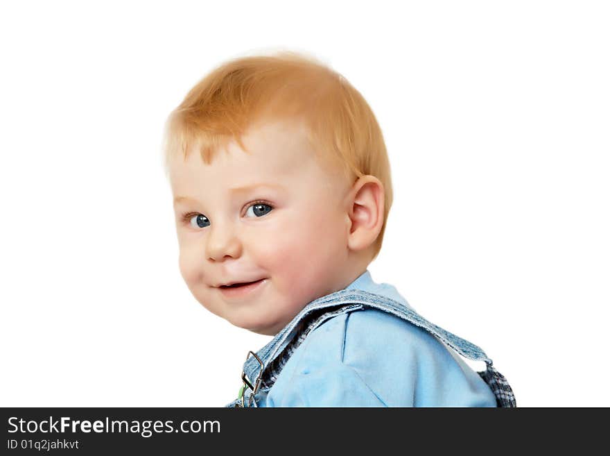 Portrait of the blond little boy on a background. Portrait of the blond little boy on a background