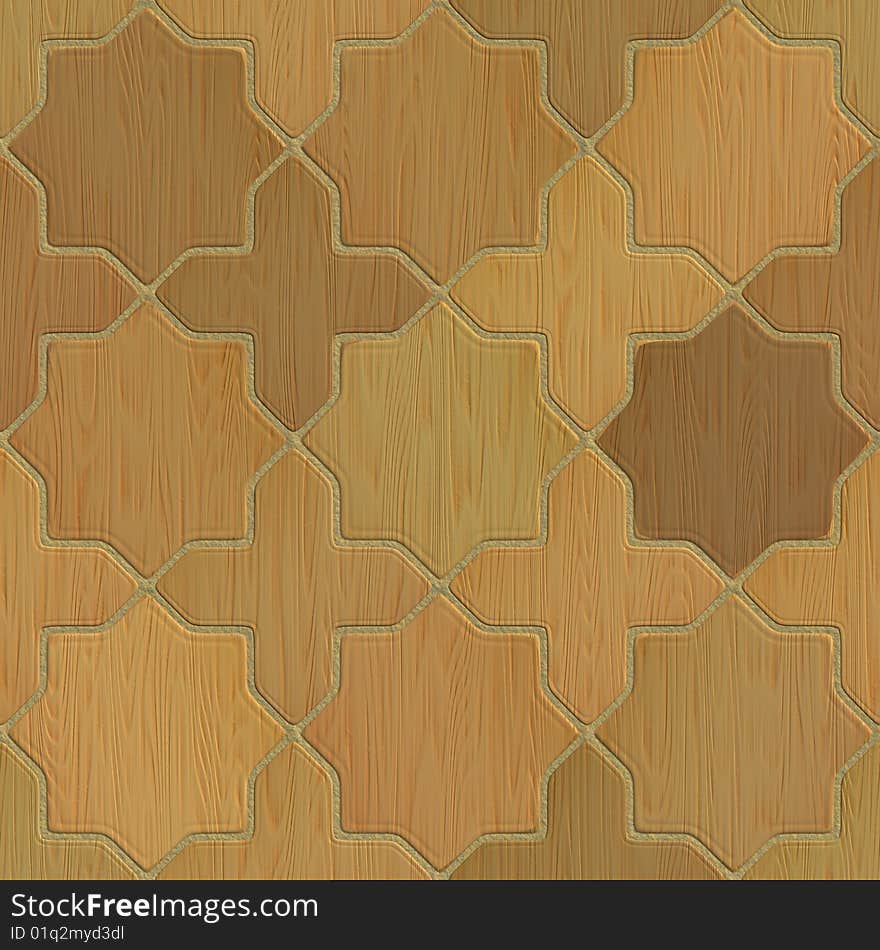 High quality computer generated seamless texture of wood