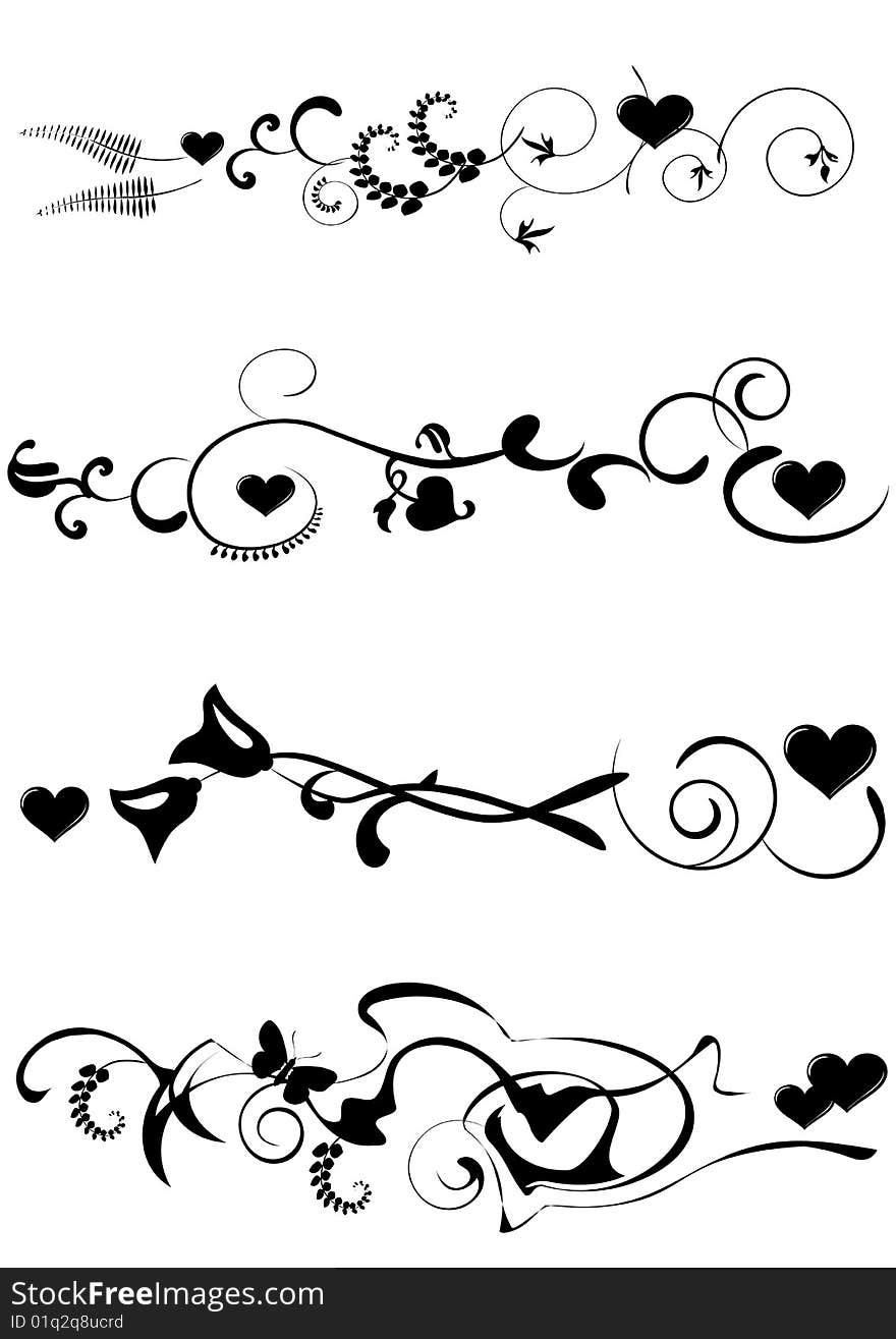 Collection, for designers, ornament - 2d vector. Collection, for designers, ornament - 2d vector