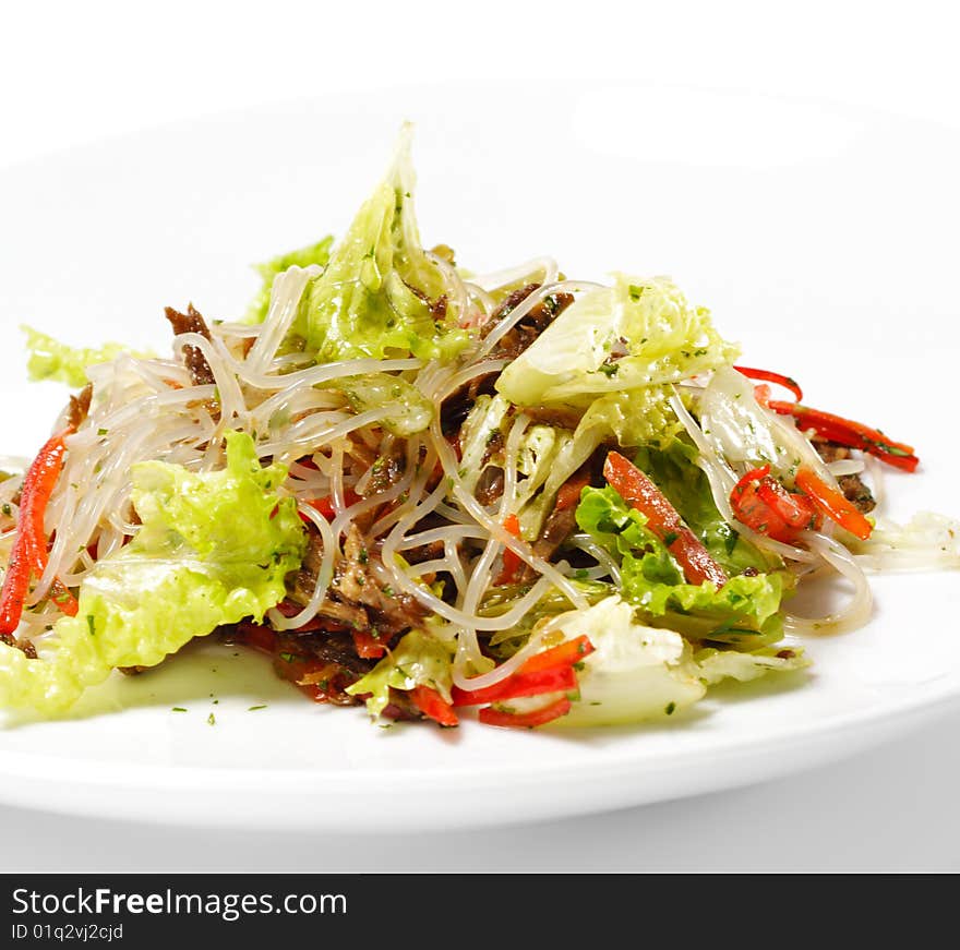 Salad - Beef with Noodle and Vegetable