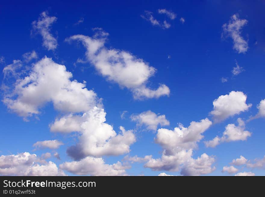 Blue sky background