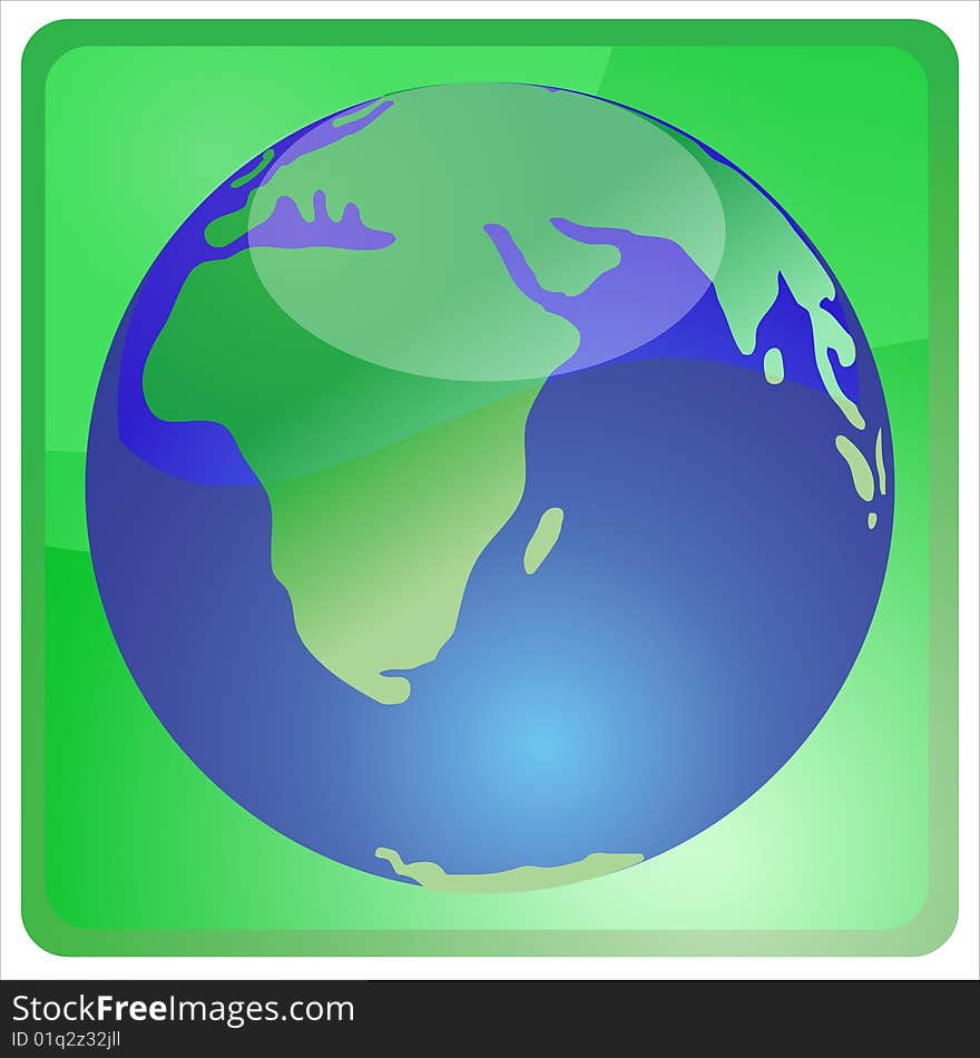 Illustration of the earth,global warming