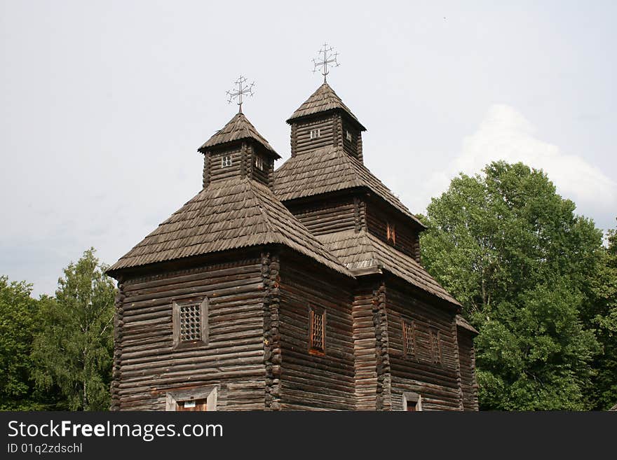 Ukrainian church. Gate.