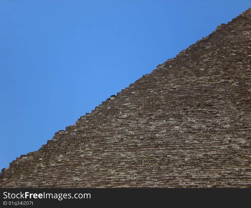 A part of a pyramid in Cairo. A part of a pyramid in Cairo