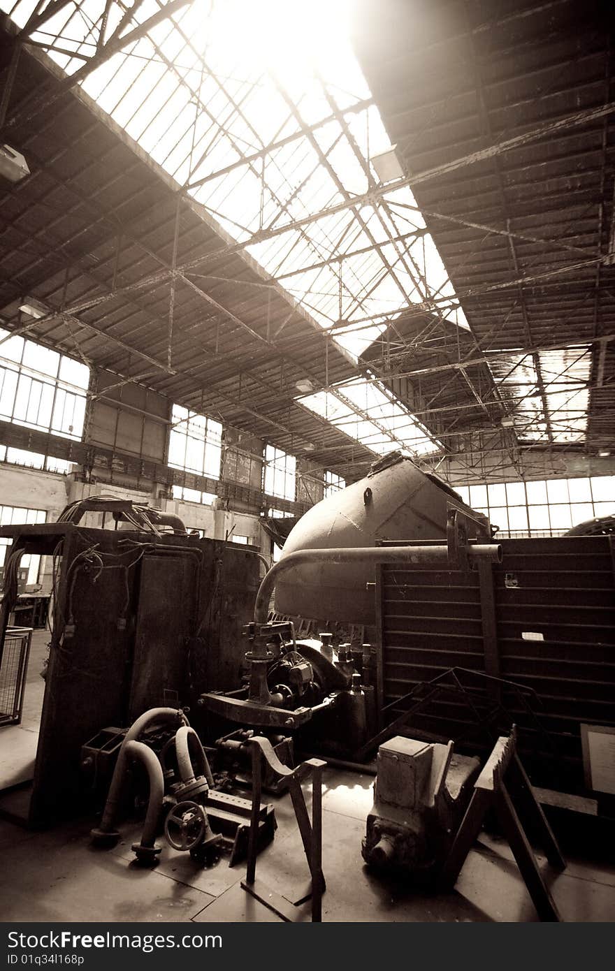 The blower plant of a blast-furnace plant. The blower plant of a blast-furnace plant