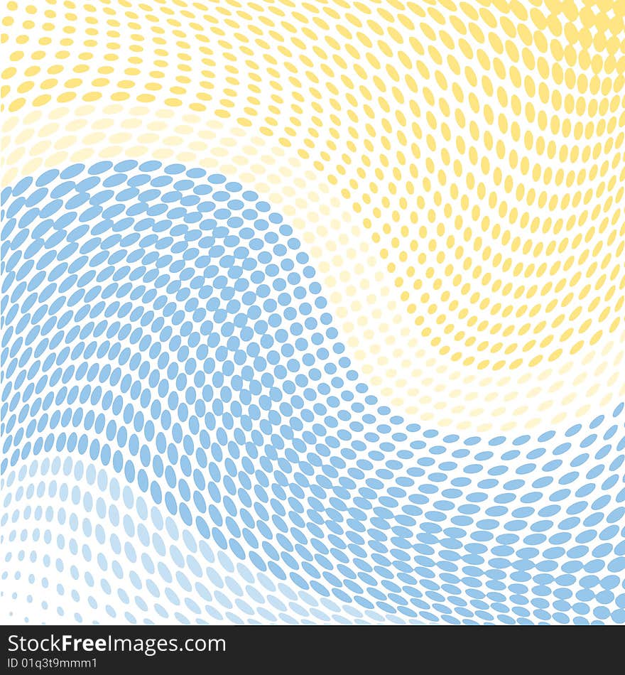 Vector illustration of halftone background