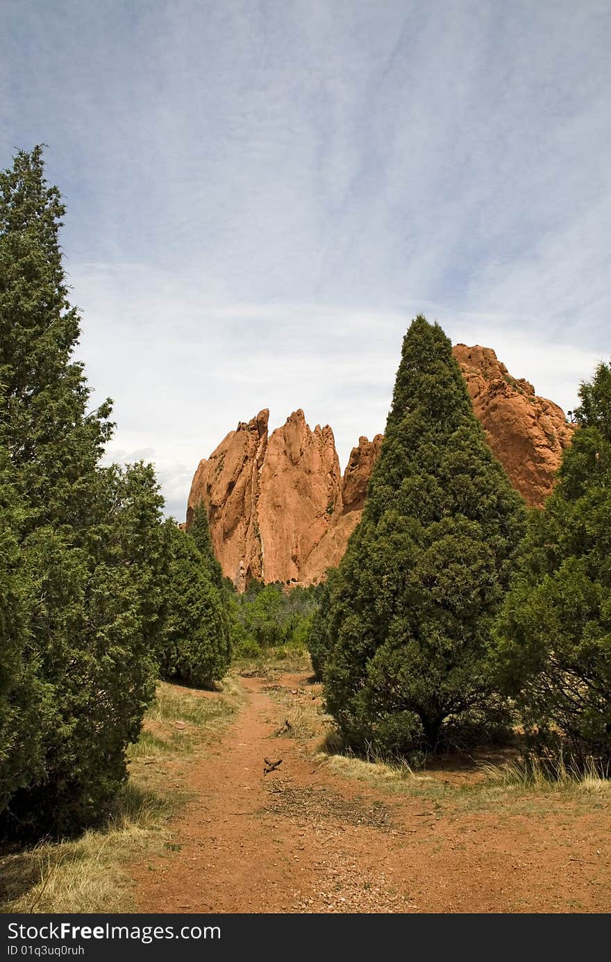 Rock formation at the Garden of the Gods, Colorado Springs, Colorado