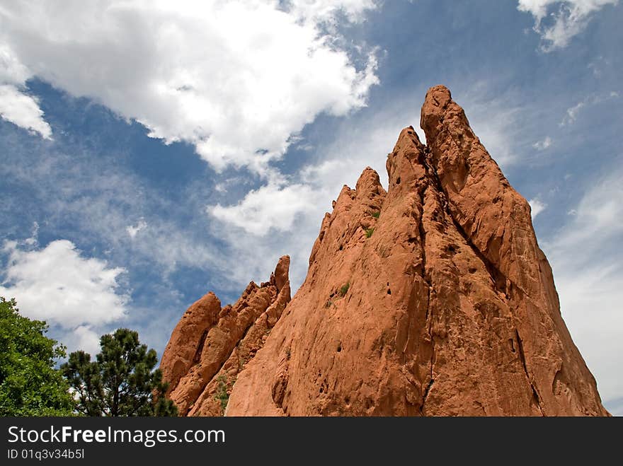 Rock formation at the Garden of the Gods, Colorado Springs, Colorado