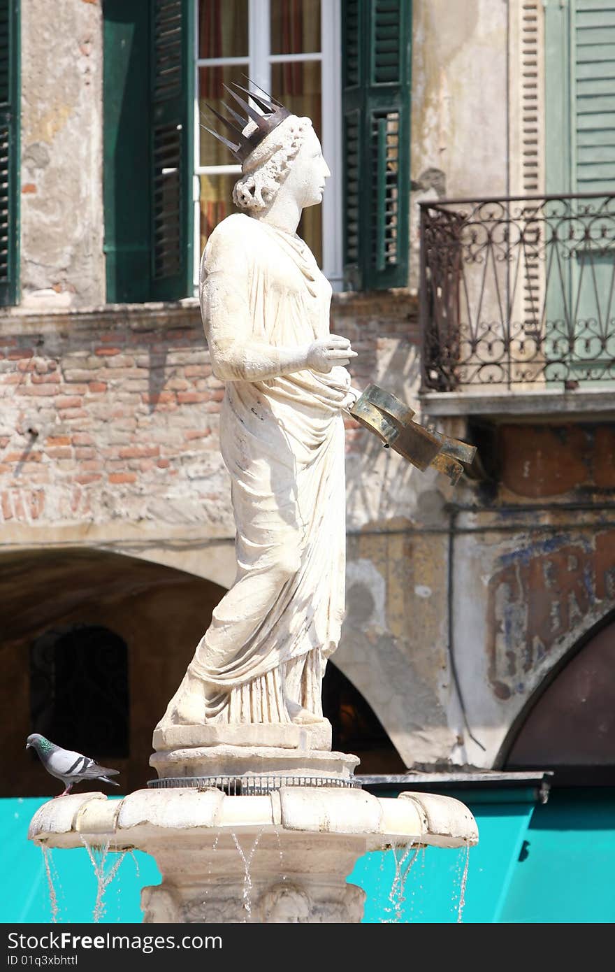 Fountain of our Lady Verona in Verona, Italy