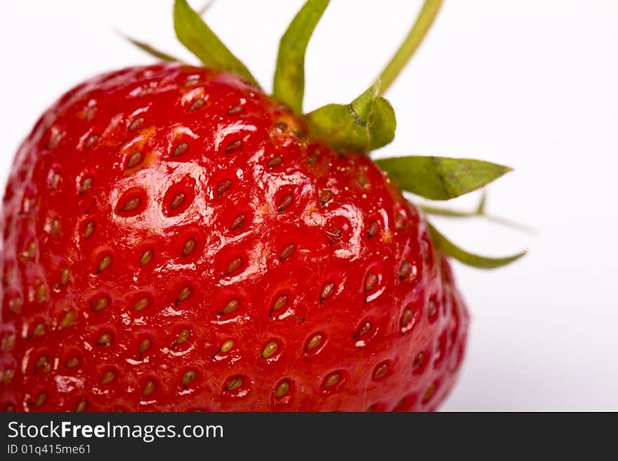 Isolated fruits - Strawberries on white background